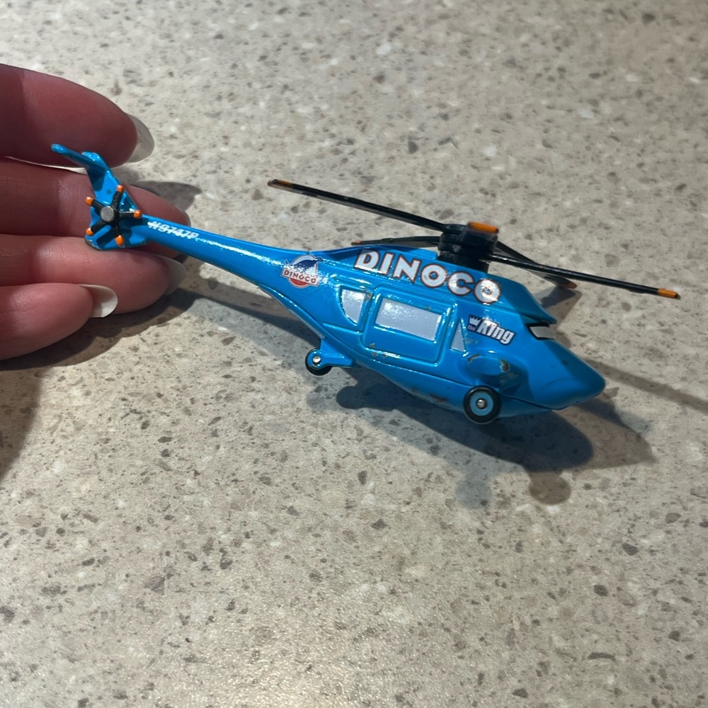 Disney cars Blue Dinoco Helicopter Toy